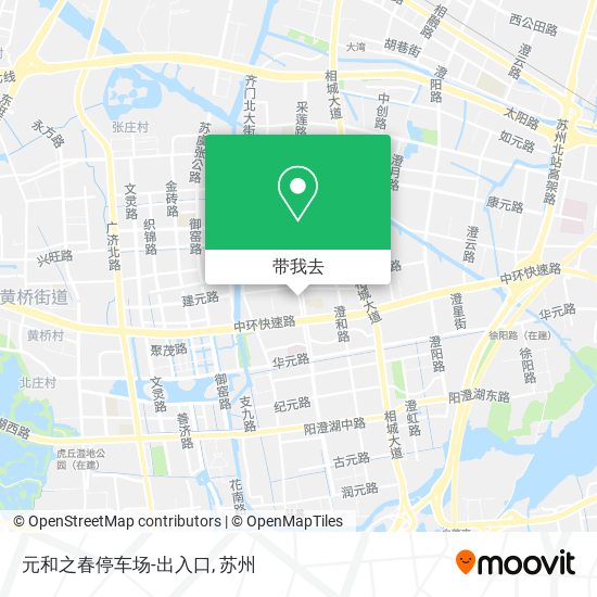 元和之春停车场-出入口地图