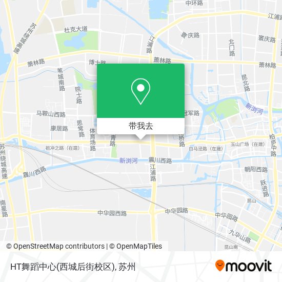 HT舞蹈中心(西城后街校区)地图