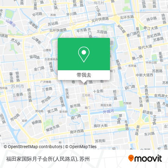 福田家国际月子会所(人民路店)地图