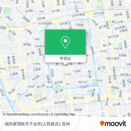 福田家国际月子会所(人民路店)地图