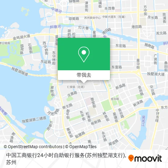 中国工商银行24小时自助银行服务(苏州独墅湖支行)地图