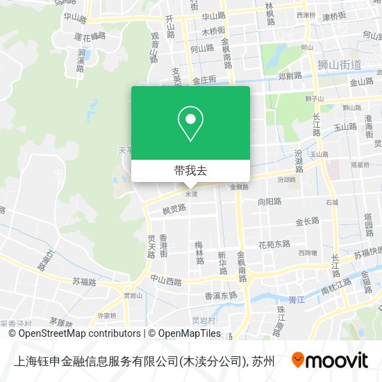 上海钰申金融信息服务有限公司(木渎分公司)地图