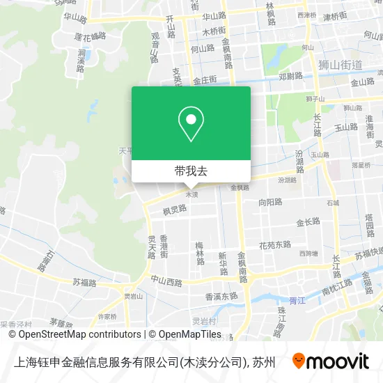上海钰申金融信息服务有限公司(木渎分公司)地图