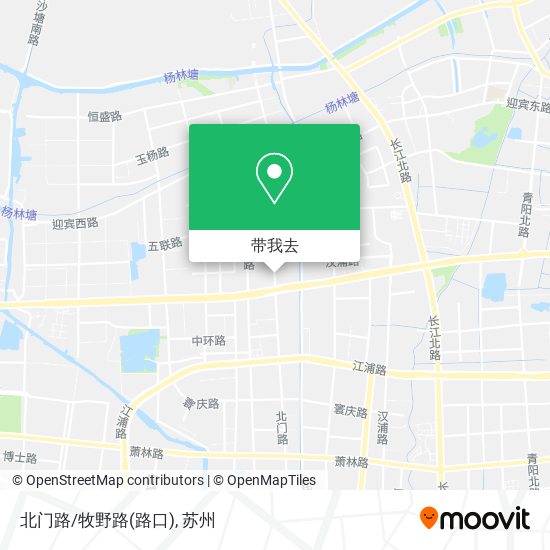 北门路/牧野路(路口)地图