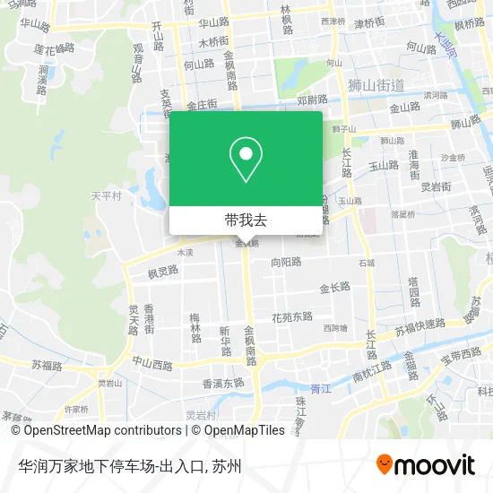 华润万家地下停车场-出入口地图