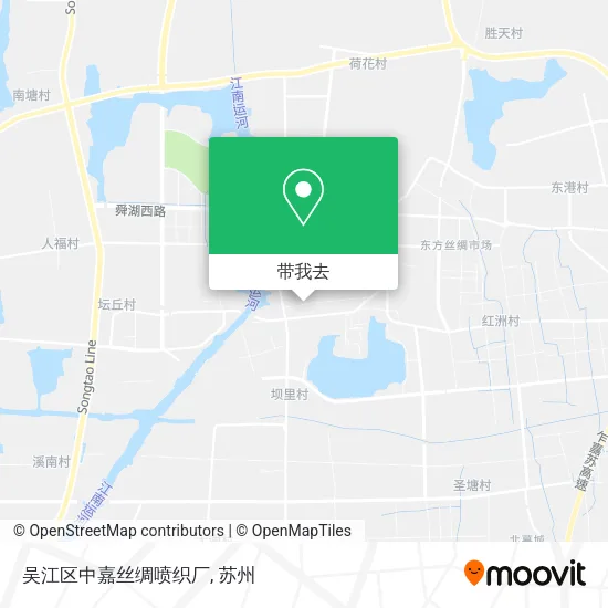 吴江区中嘉丝绸喷织厂地图