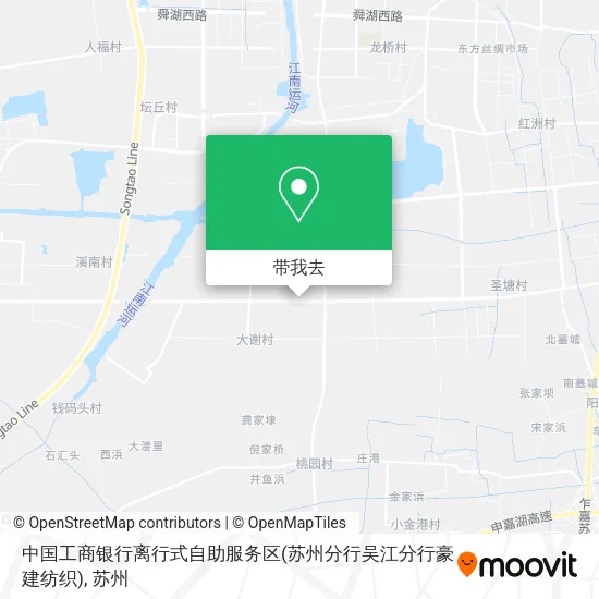 中国工商银行离行式自助服务区(苏州分行吴江分行豪建纺织)地图