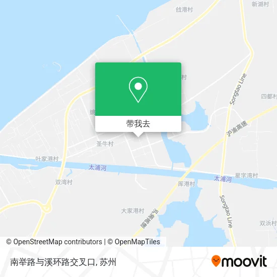 南举路与溪环路交叉口地图