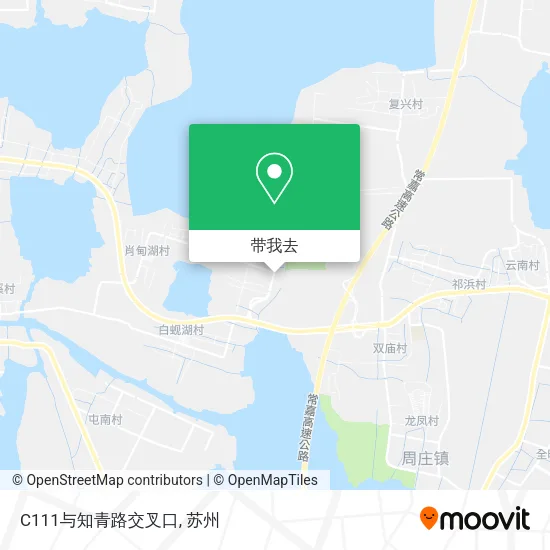 C111与知青路交叉口地图