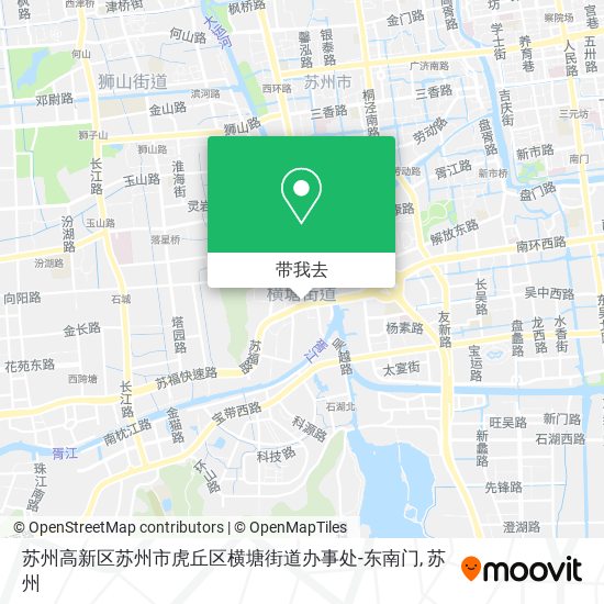 苏州高新区苏州市虎丘区横塘街道办事处-东南门地图