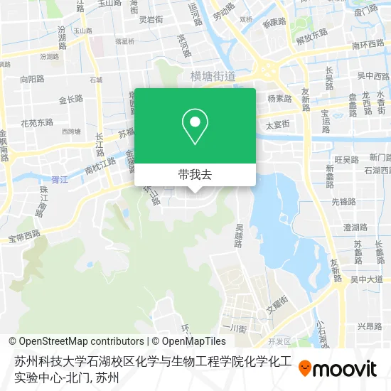 苏州科技大学石湖校区化学与生物工程学院化学化工实验中心-北门地图