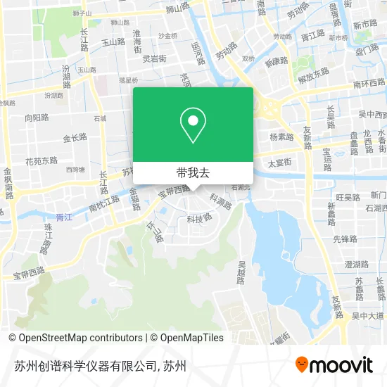 苏州创谱科学仪器有限公司地图