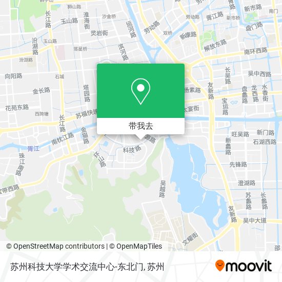 苏州科技大学学术交流中心-东北门地图