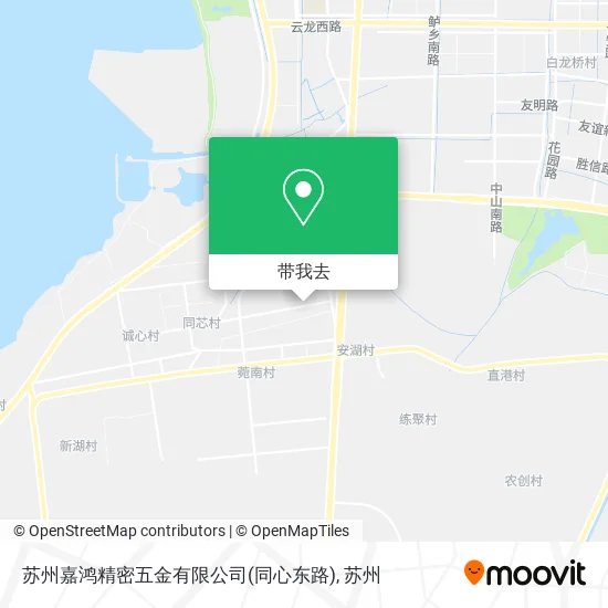 苏州嘉鸿精密五金有限公司(同心东路)地图