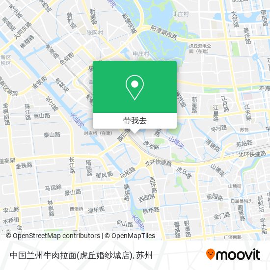 中国兰州牛肉拉面(虎丘婚纱城店)地图