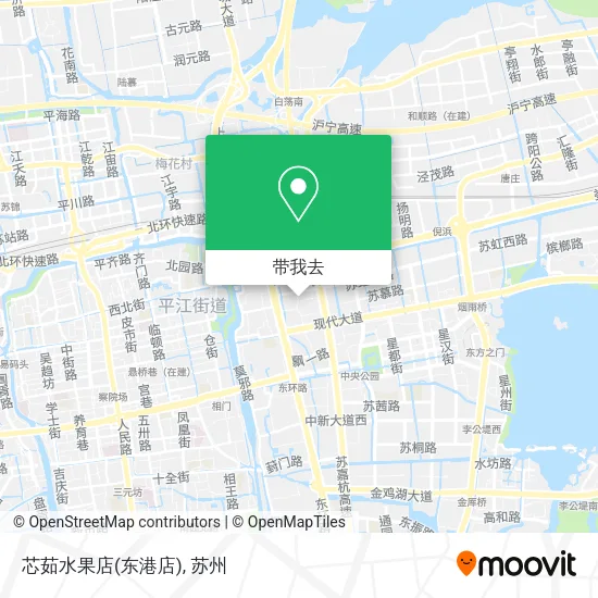 芯茹水果店(东港店)地图