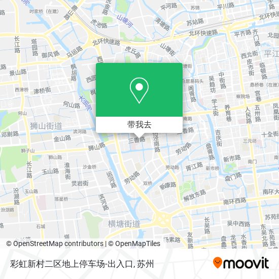 彩虹新村二区地上停车场-出入口地图