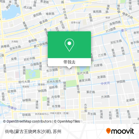 街电(蒙古王烧烤东沙湖)地图