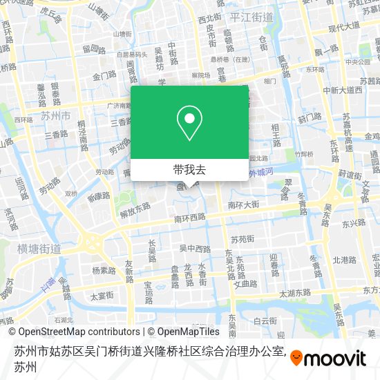 苏州市姑苏区吴门桥街道兴隆桥社区综合治理办公室地图
