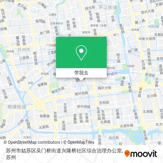 苏州市姑苏区吴门桥街道兴隆桥社区综合治理办公室地图