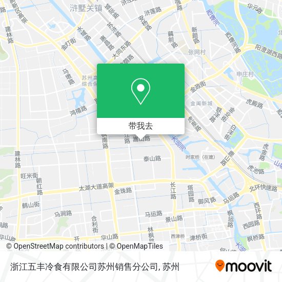 浙江五丰冷食有限公司苏州销售分公司地图