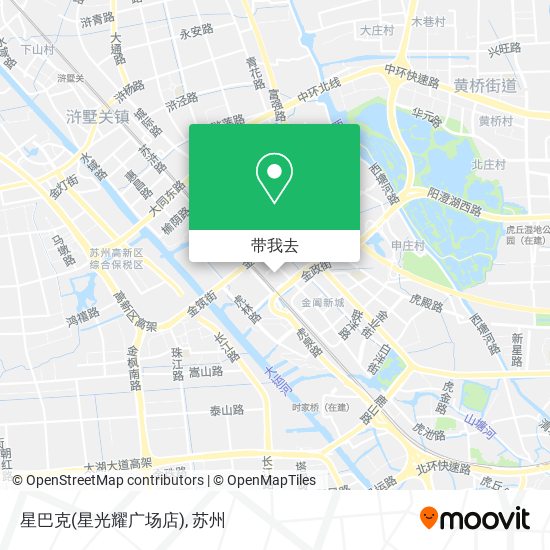 星巴克(星光耀广场店)地图