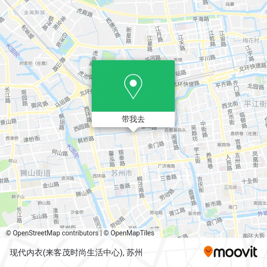 现代内衣(来客茂时尚生活中心)地图
