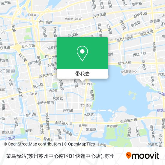 菜鸟驿站(苏州苏州中心南区B1快递中心店)地图
