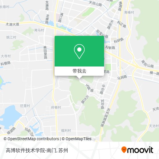 高博软件技术学院-南门地图