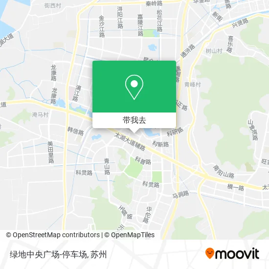 绿地中央广场-停车场地图