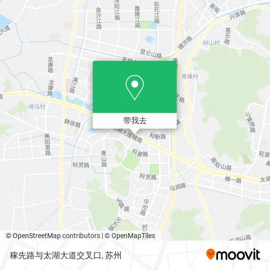 稼先路与太湖大道交叉口地图