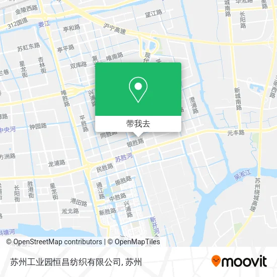 苏州工业园恒昌纺织有限公司地图