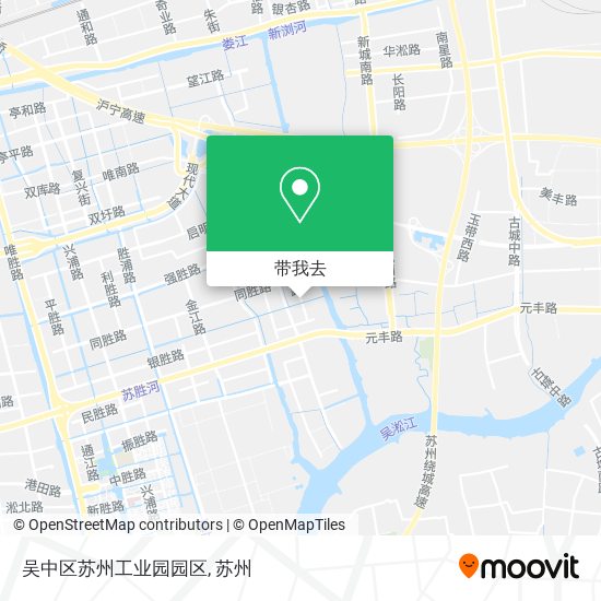吴中区苏州工业园园区地图