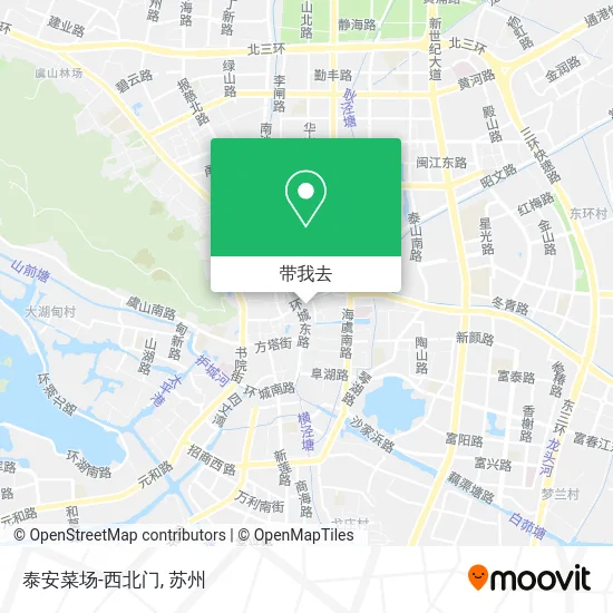 泰安菜场-西北门地图