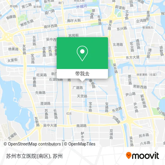 苏州市立医院(南区)地图