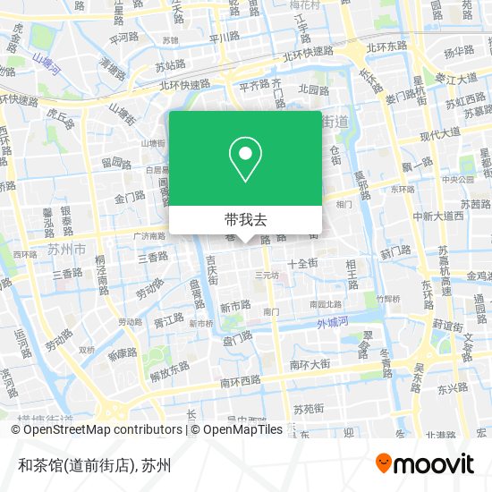 和茶馆(道前街店)地图