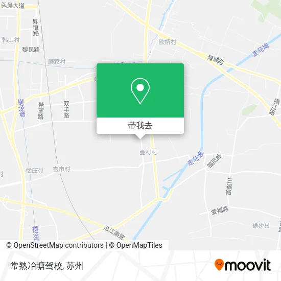 常熟冶塘驾校地图