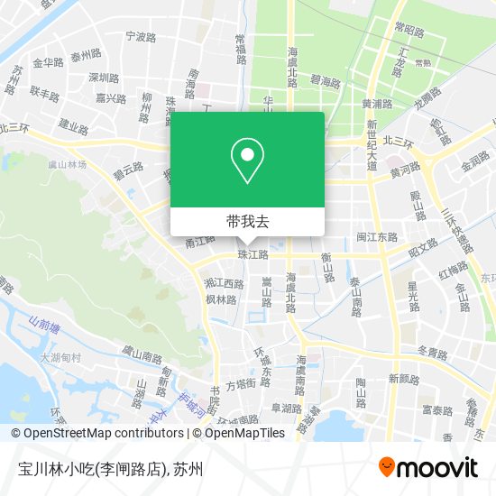 宝川林小吃(李闸路店)地图