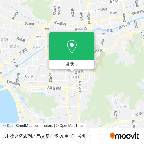 木渎金桥农副产品交易市场-东南1门地图