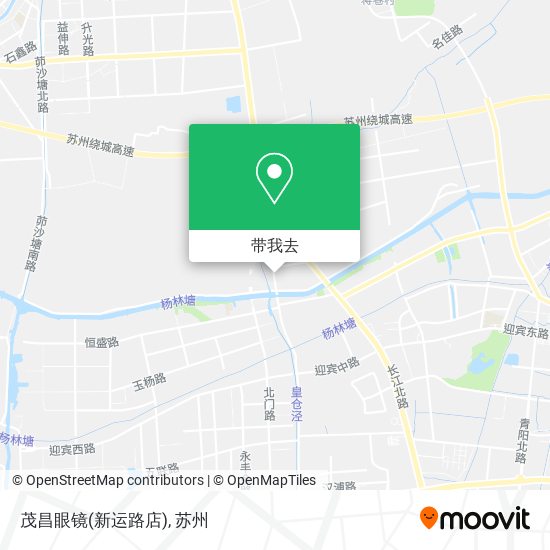 茂昌眼镜(新运路店)地图