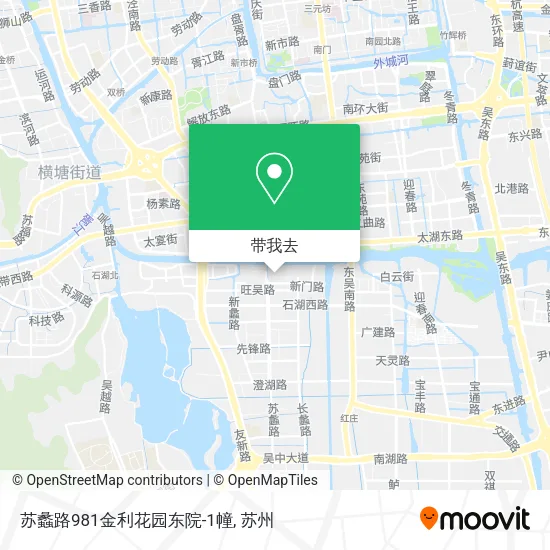 苏蠡路981金利花园东院-1幢地图