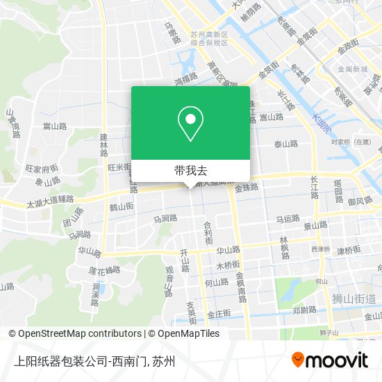 上阳纸器包装公司-西南门地图