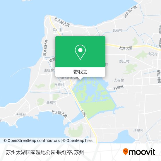 苏州太湖国家湿地公园-映红亭地图