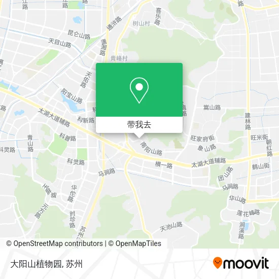 大阳山植物园地图