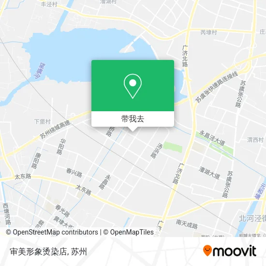 审美形象烫染店地图