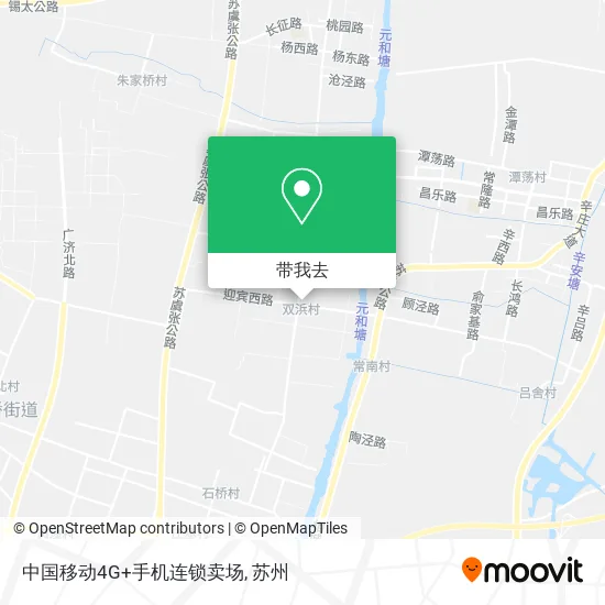 中国移动4G+手机连锁卖场地图