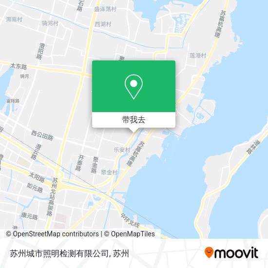 苏州城市照明检测有限公司地图