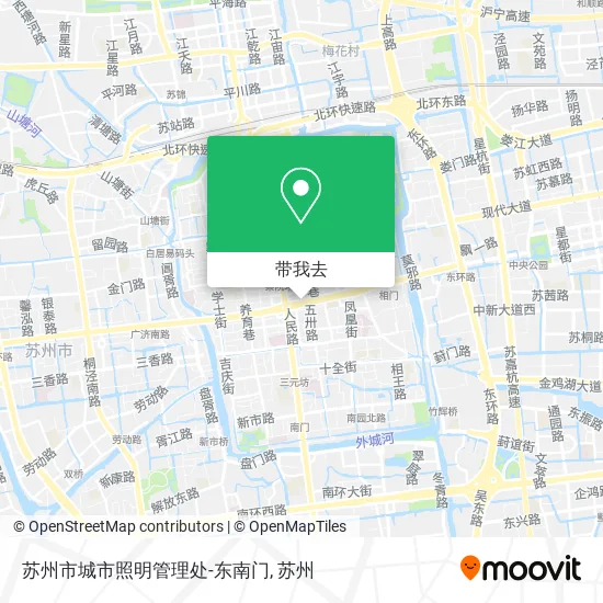 苏州市城市照明管理处-东南门地图