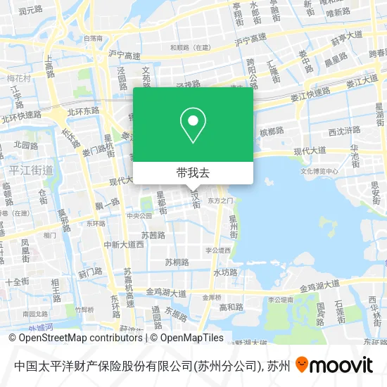 中国太平洋财产保险股份有限公司(苏州分公司)地图