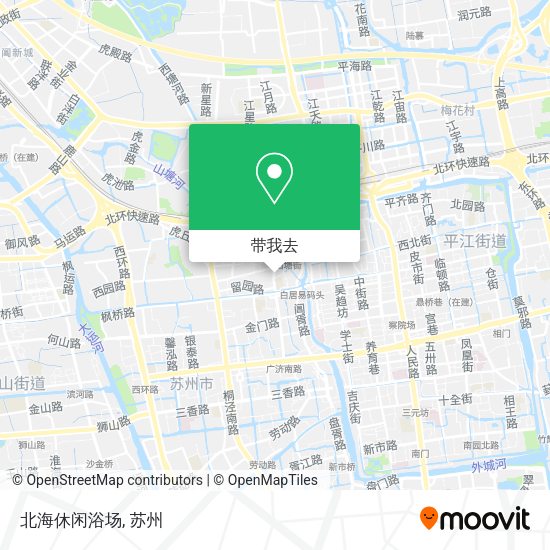 北海休闲浴场地图